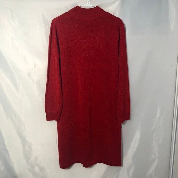 Select and Trend Red Lightweight Sweater Dress Size L - Picture 2 of 9
